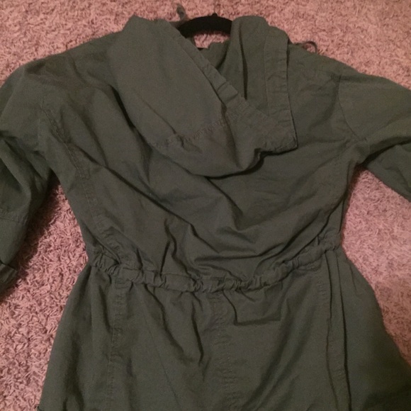 3/4 Sleeve Army Green Jacket - Picture 4 of 4